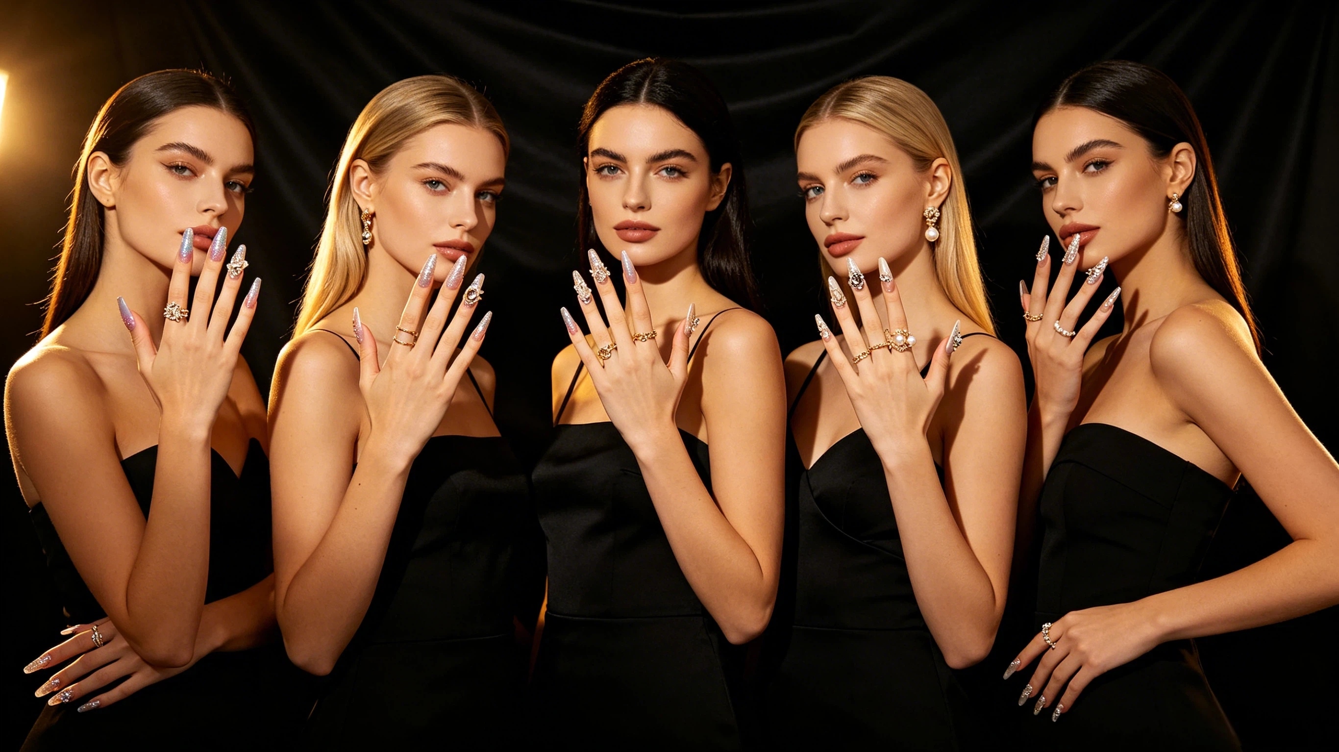 Exquisite nail art, unlocking a luxurious aura at your fingertips. Exquisite nail art, unlocking a luxurious aura at your fingertips.